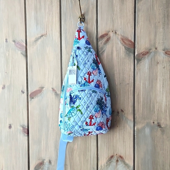 Vera Bradley Handbags - Vera Bradley Essential Sling Backpack Anchors Aweigh Crossbody Bag